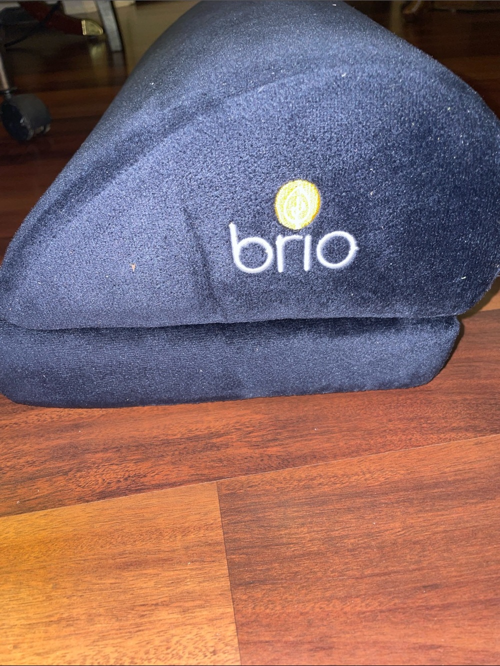 BRIA Blue Velvet Memory Foam HALF-MOON BOLSTER & FLAT EXTENSION PILLOW